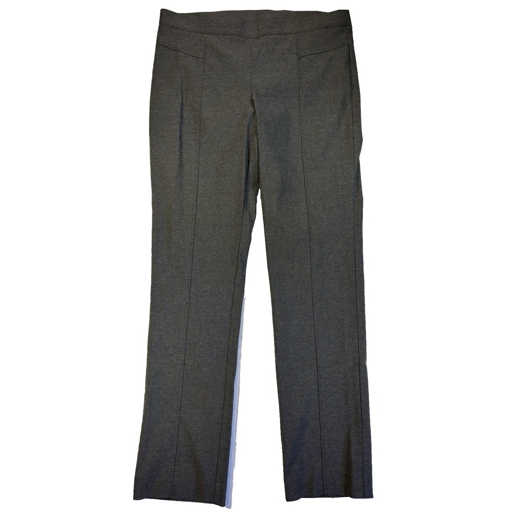 Rafaella Women's 16 Gray Comfort Pull On Ankle Pants Capsule Career Essential